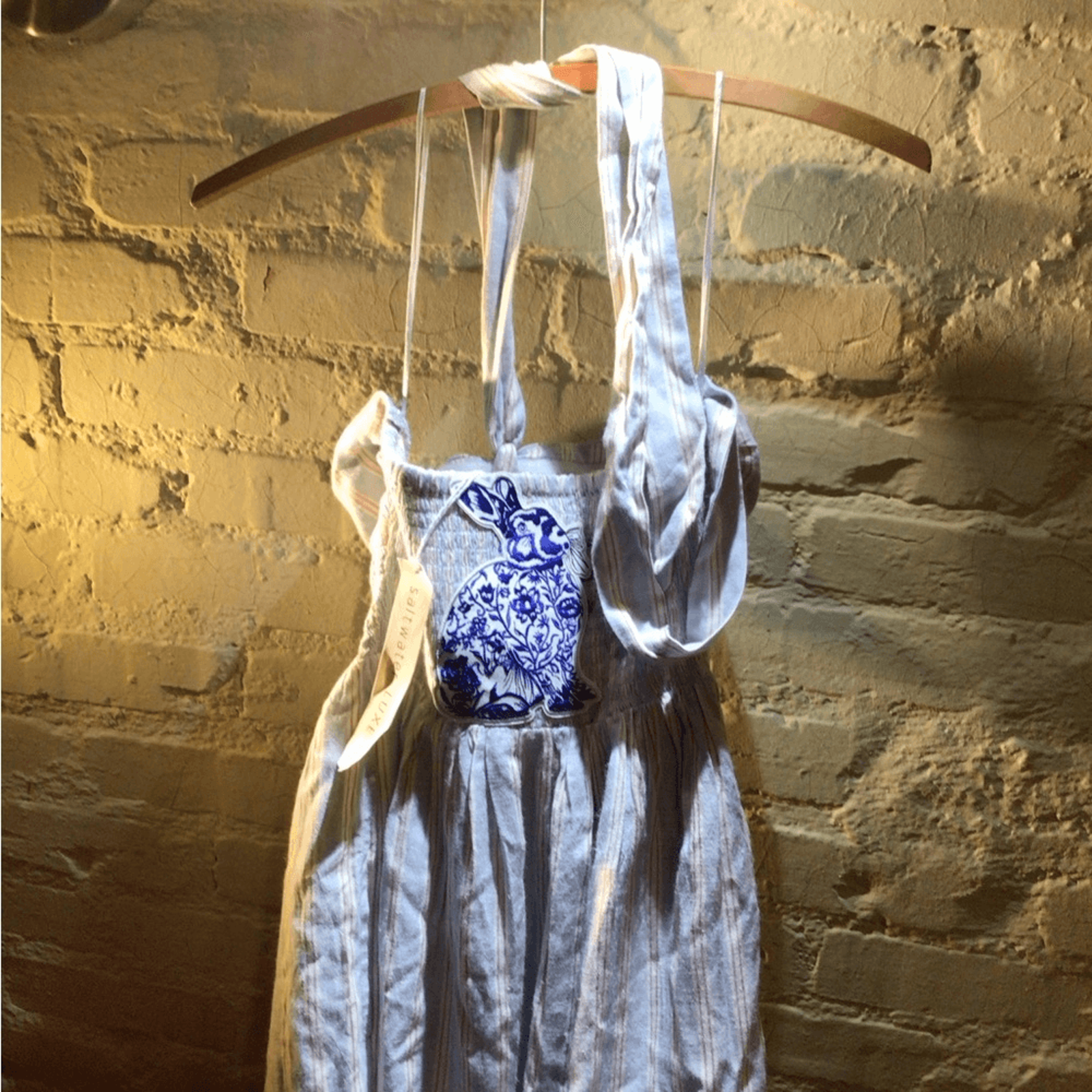 New! Spring Upcycled Bunny Dress